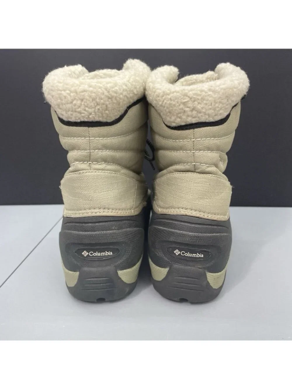 Columbia Cascadian Trinity Snow Winter Boots Waterproof Insulated Tan Womens 9